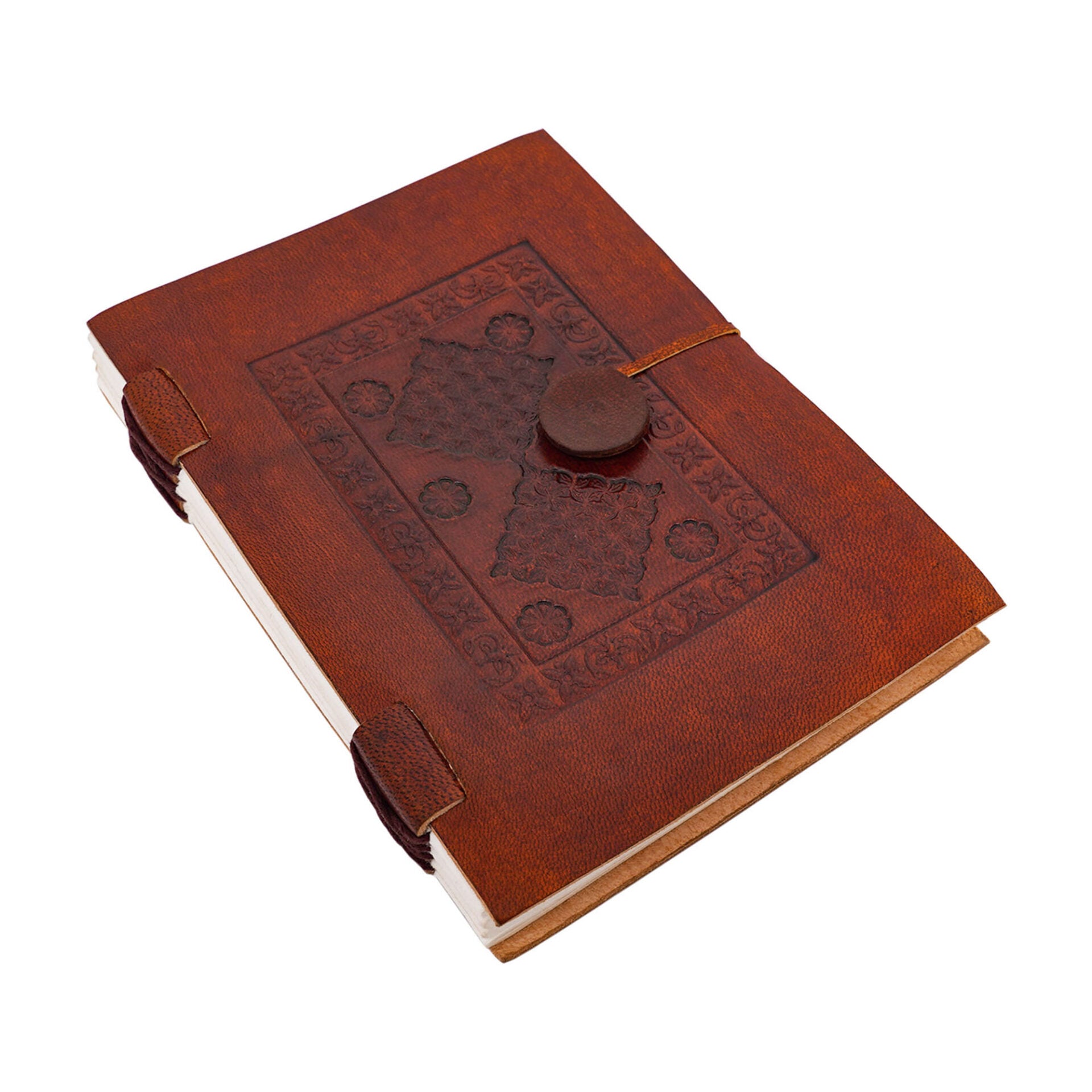 Diario Medieval de Cuero - Diario de Cuero Auténtico Hecho a Mano - Imagen 1