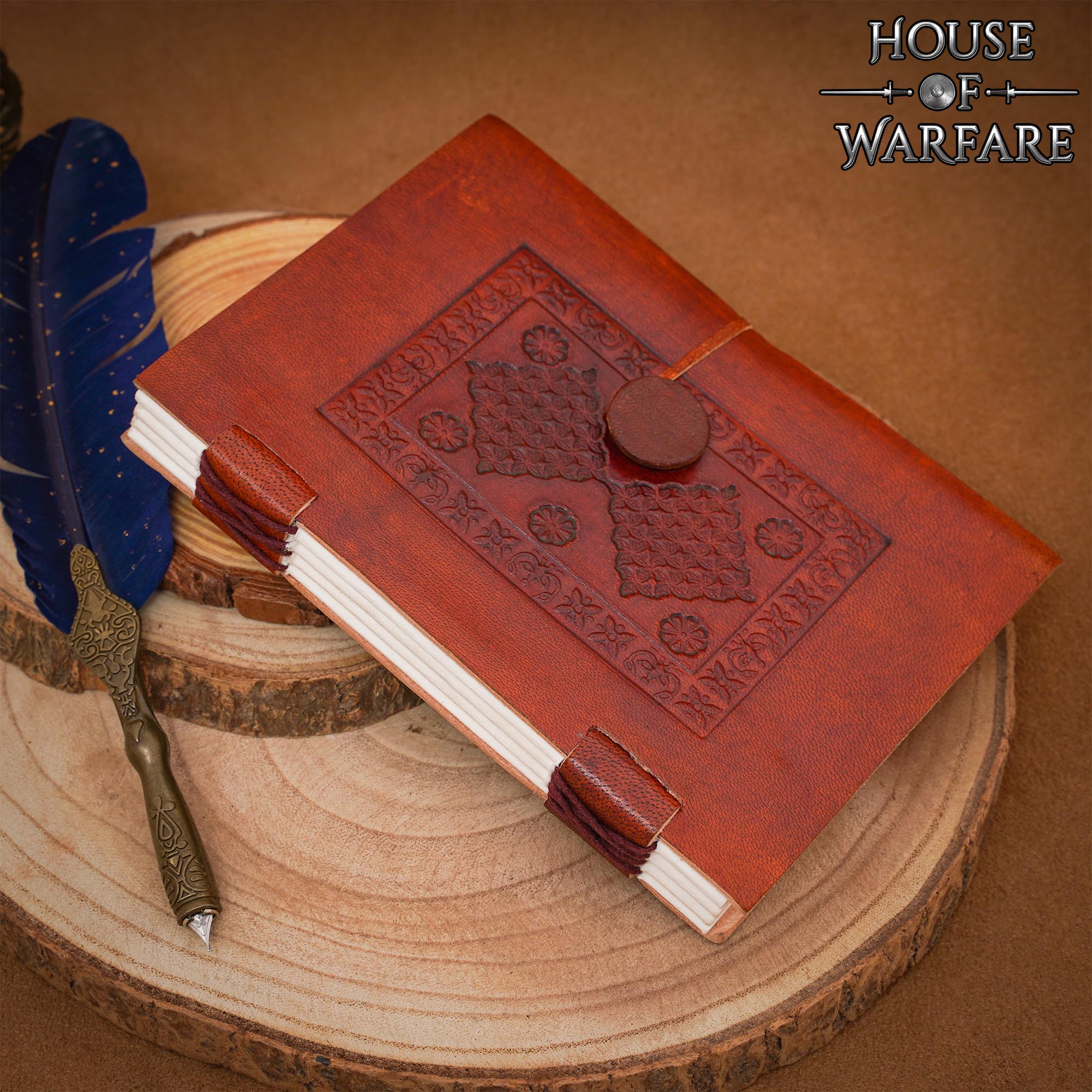 Diario Medieval de Cuero - Diario de Cuero Auténtico Hecho a Mano - Imagen 3