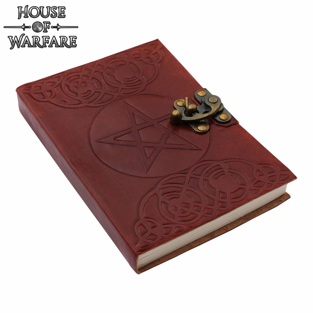 The Pentagram Leather Journal Agenda de Piel Auténtica - Imagen 1