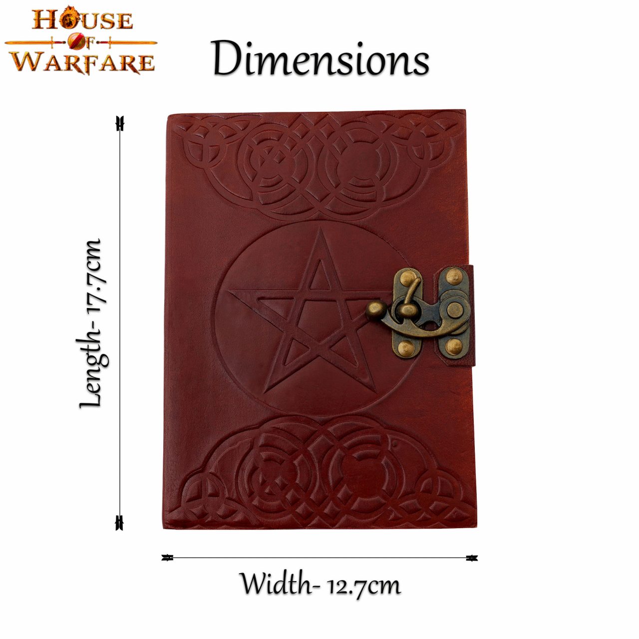 The Pentagram Leather Journal Agenda de Piel Auténtica - Imagen 13