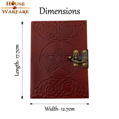 The Pentagram Leather Journal Agenda de Piel Auténtica - Imagen 13