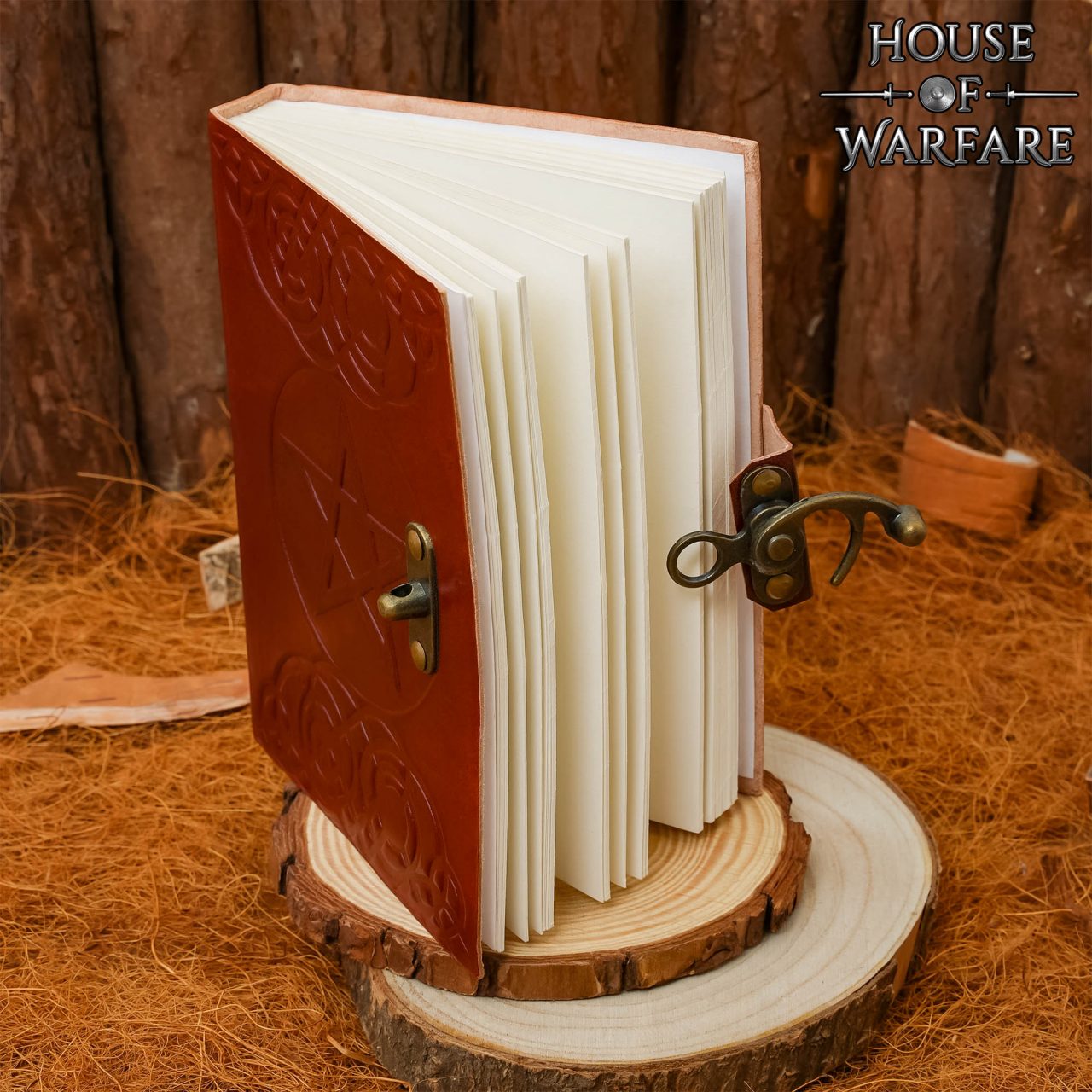 The Pentagram Leather Journal Agenda de Piel Auténtica - Imagen 3