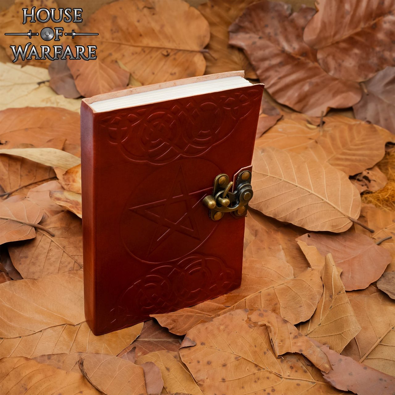 The Pentagram Leather Journal Agenda de Piel Auténtica - Imagen 6
