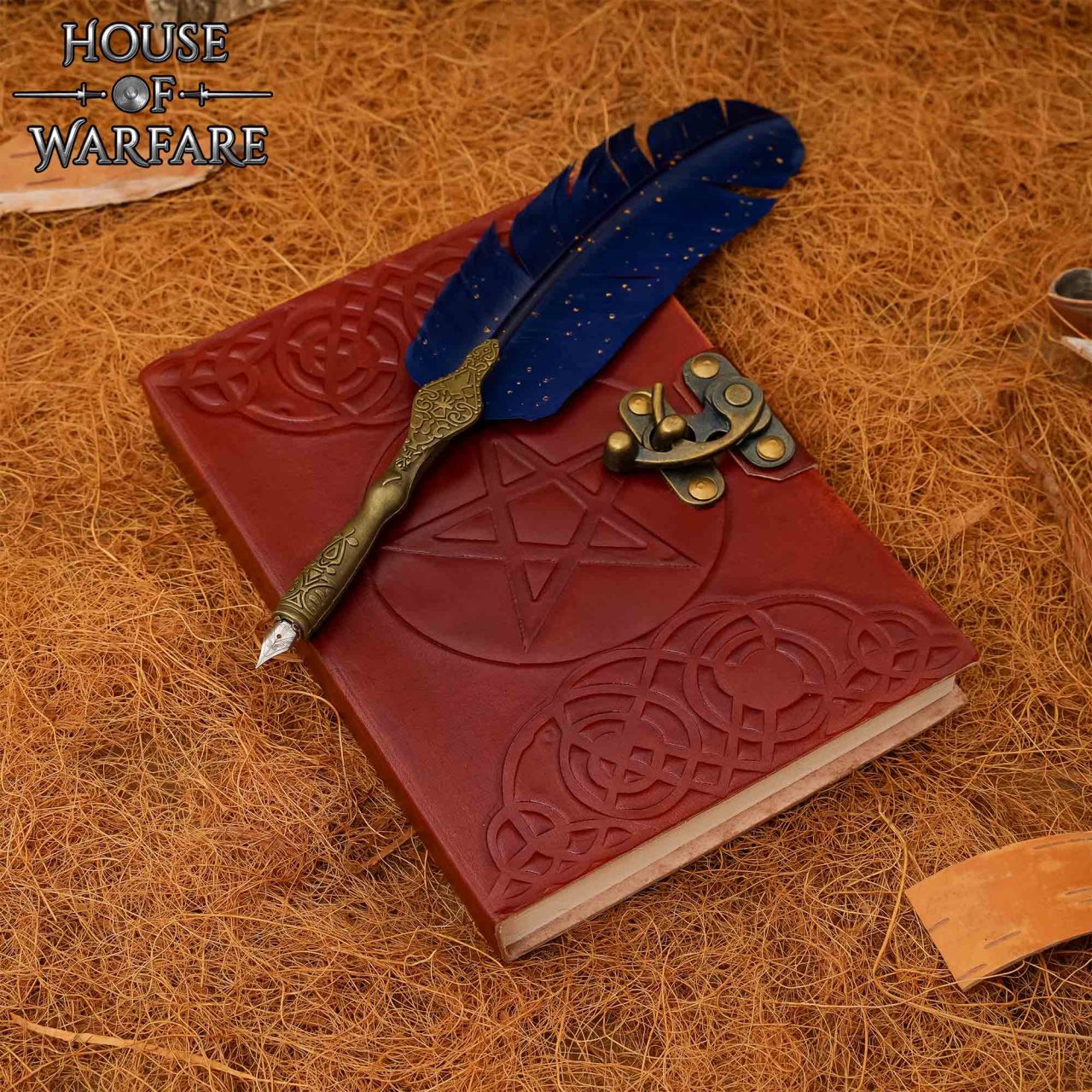 The Pentagram Leather Journal Agenda de Piel Auténtica - Imagen 5