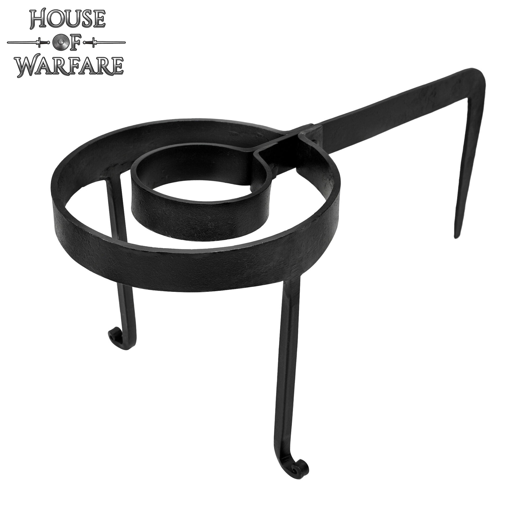 Trípode Medieval de Cocina Forjado a Mano - Imagen 1