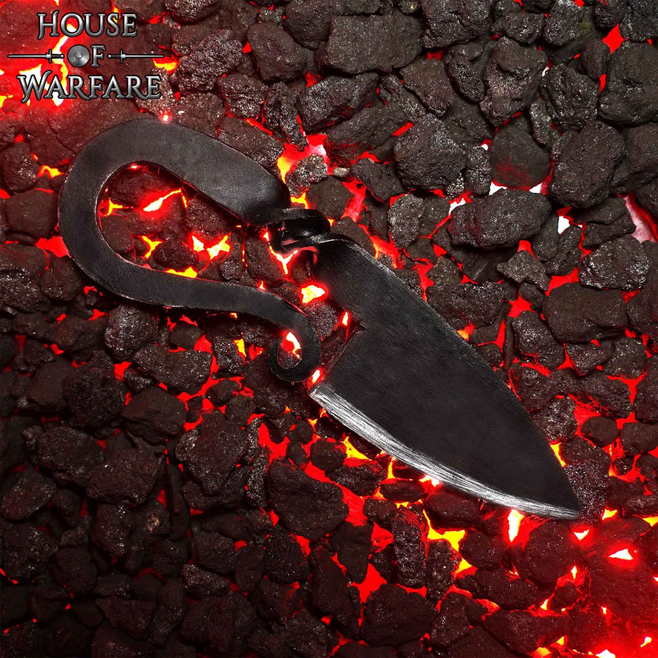 Cuchillo Medieval Forjado a Mano con Funda de Cuero Auténtico - Imagen 10