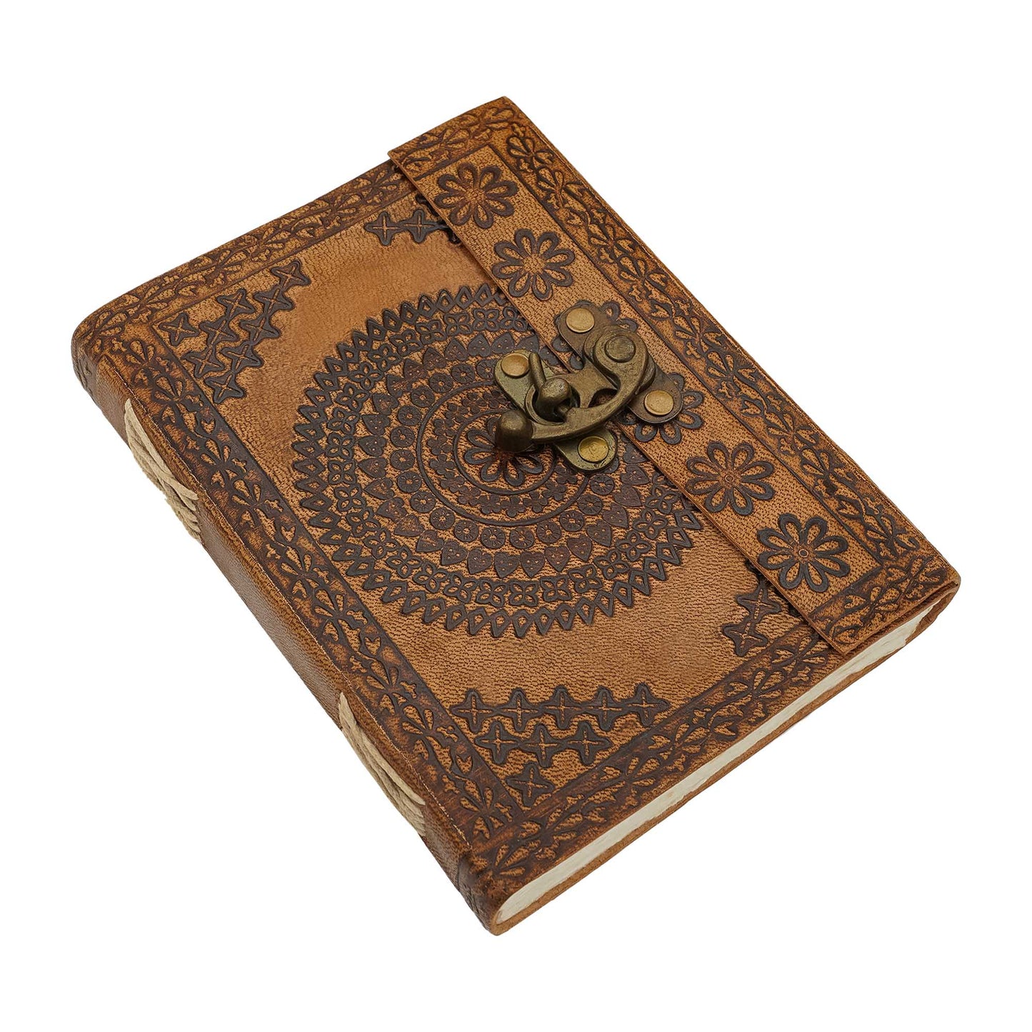 Diario Medieval de Cuero - Diario de Cuero Auténtico Hecho a Mano - Imagen 1