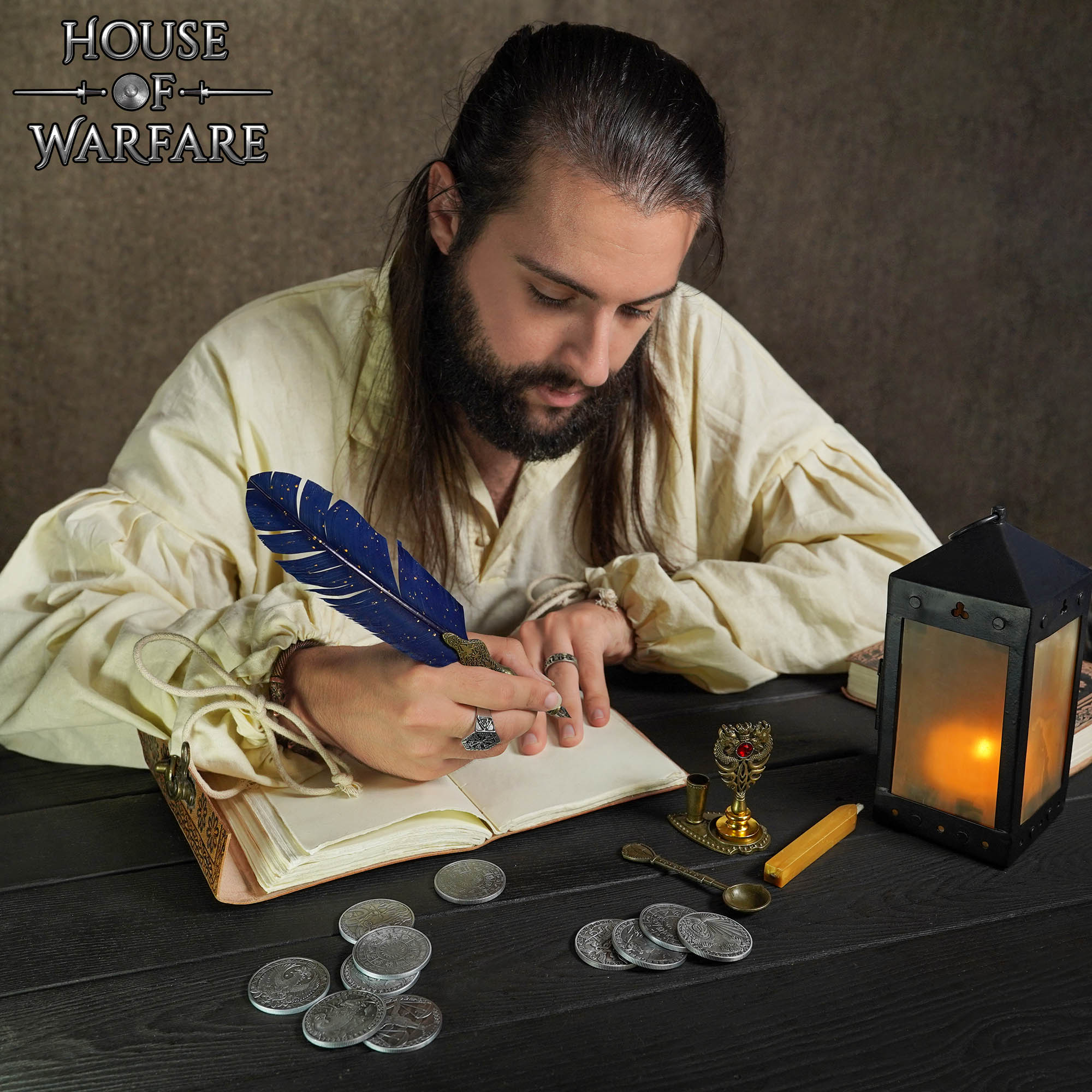 Diario Medieval de Cuero - Diario de Cuero Auténtico Hecho a Mano - Imagen 4