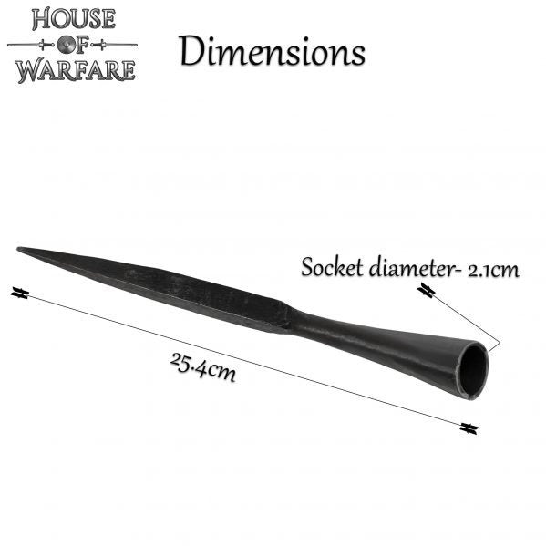 Lanza de Lanzamiento de Jabalina Forjada a Mano de Acero Al Carbono Estilo Vikingo - Imagen 10