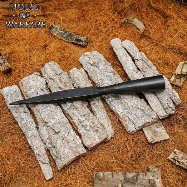 Lanza de Lanzamiento de Jabalina Forjada a Mano de Acero Al Carbono Estilo Vikingo - Imagen 14
