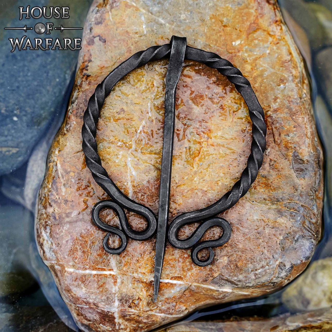 Alfiler de Capa / Peroné de Arquero Élfico Histórico Forjado a Mano - Imagen 3