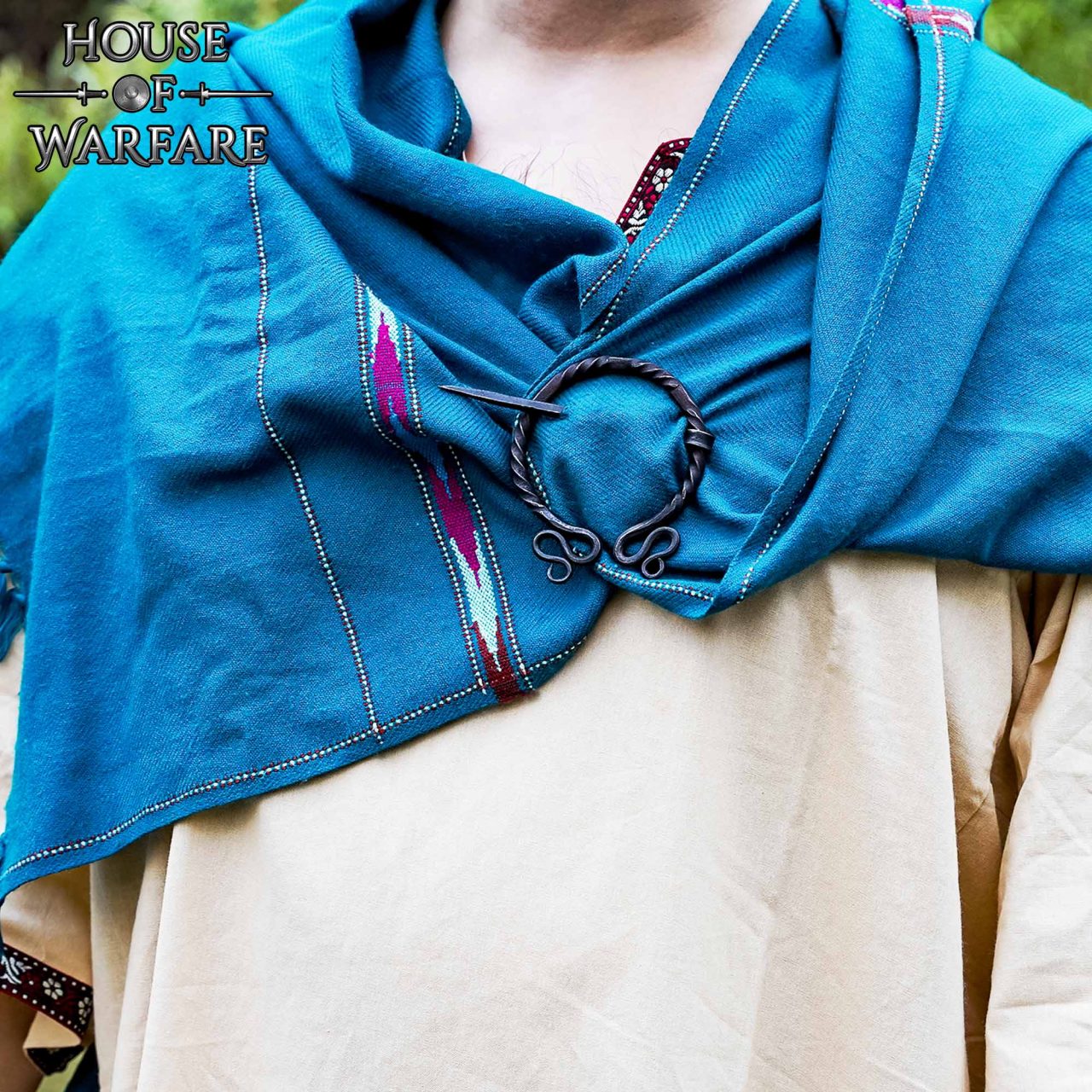 Alfiler de Capa / Peroné de Arquero Élfico Histórico Forjado a Mano - Imagen 2