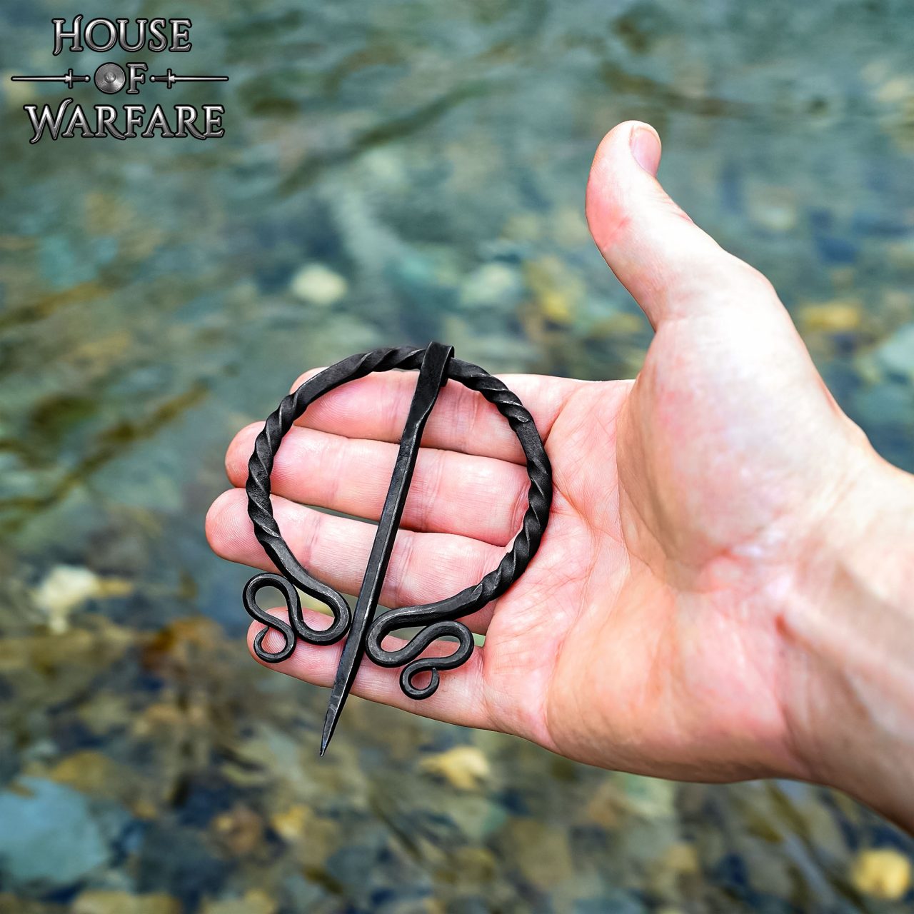 Alfiler de Capa / Peroné de Arquero Élfico Histórico Forjado a Mano - Imagen 8