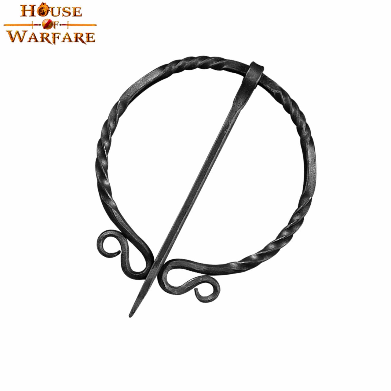 Broche Vikingo de Hierro Forjado a Mano - Alfiler de Capa Medieval - Accesorio de Sujeción Nórdico Auténtico - Imagen 15