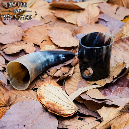Vikingo Cuerno de Buey Pulido para Beber con Soporte - Imagen 15