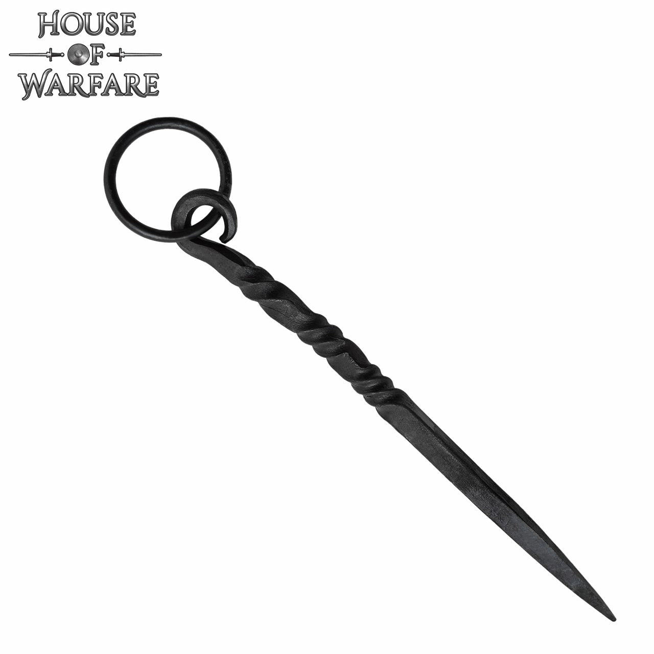 Pica Medieval de Hierro Negro Forjada a Mano - 7 Pulgadas Vikingo Herramienta de Comedor - Imagen 8