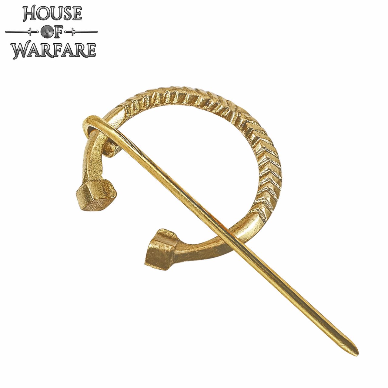Fíbula Penannular Medieval de Latón - Alfiler Pequeño de Capa para Broche de Traje Histórico y Vikingo - Imagen 9