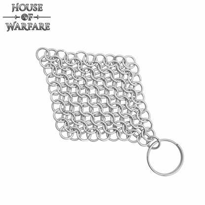 Llavero de Cota de Malla de Acero Medieval - Butted 8 Mm 16 Gauge Rings For Larp & Gifts - Imagen 7
