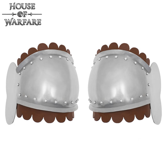 Juego de Rodilleras Medievales de Acero Dulce - Imagen 2
