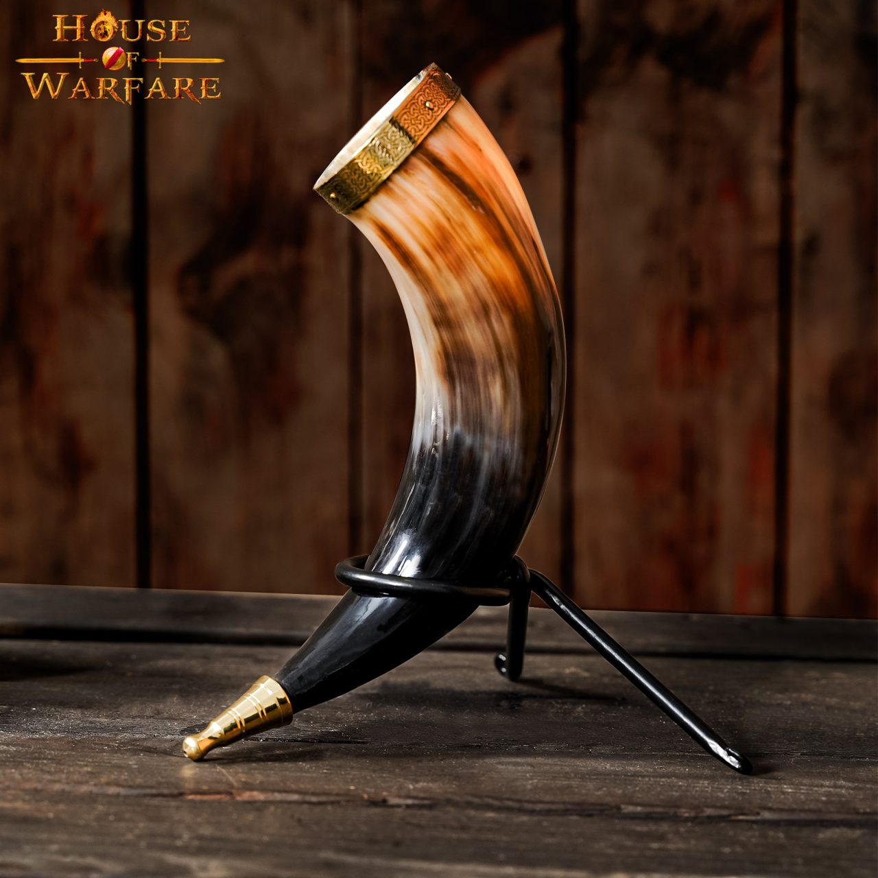 Soporte para Cuerno de Hierro Forjado a Mano - Expositor Medieval para Fiestas Vikingas y Medievales - Imagen 18