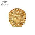 Adorno de Medusa de Latón de la Antigua Grecia - Decoración de Armadura Mitológica para Cuero, Tela, Larp y Disfraces - Imagen 1