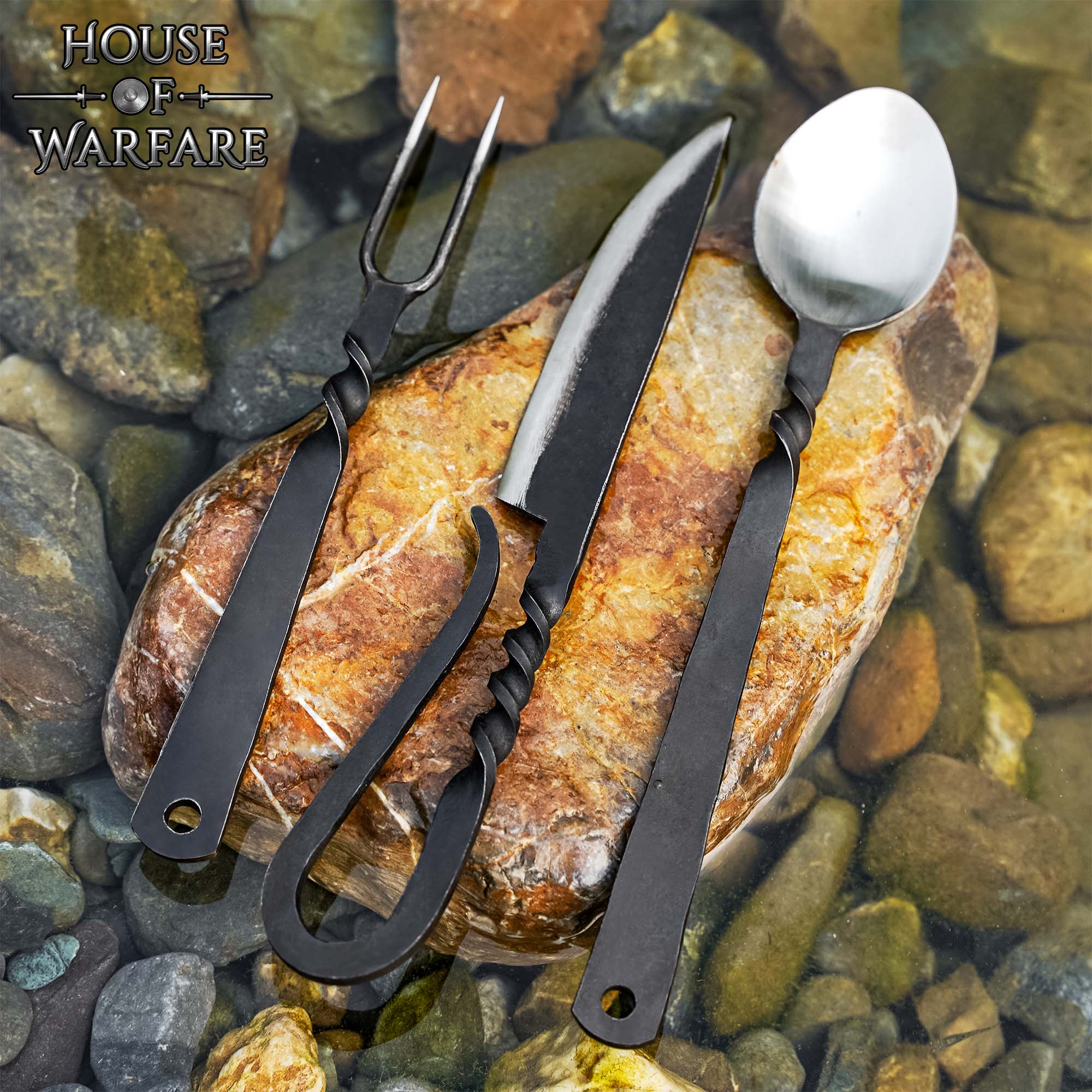 Juego de Cubiertos para Banquetes Medievales Acero Inoxidable - Imagen 6