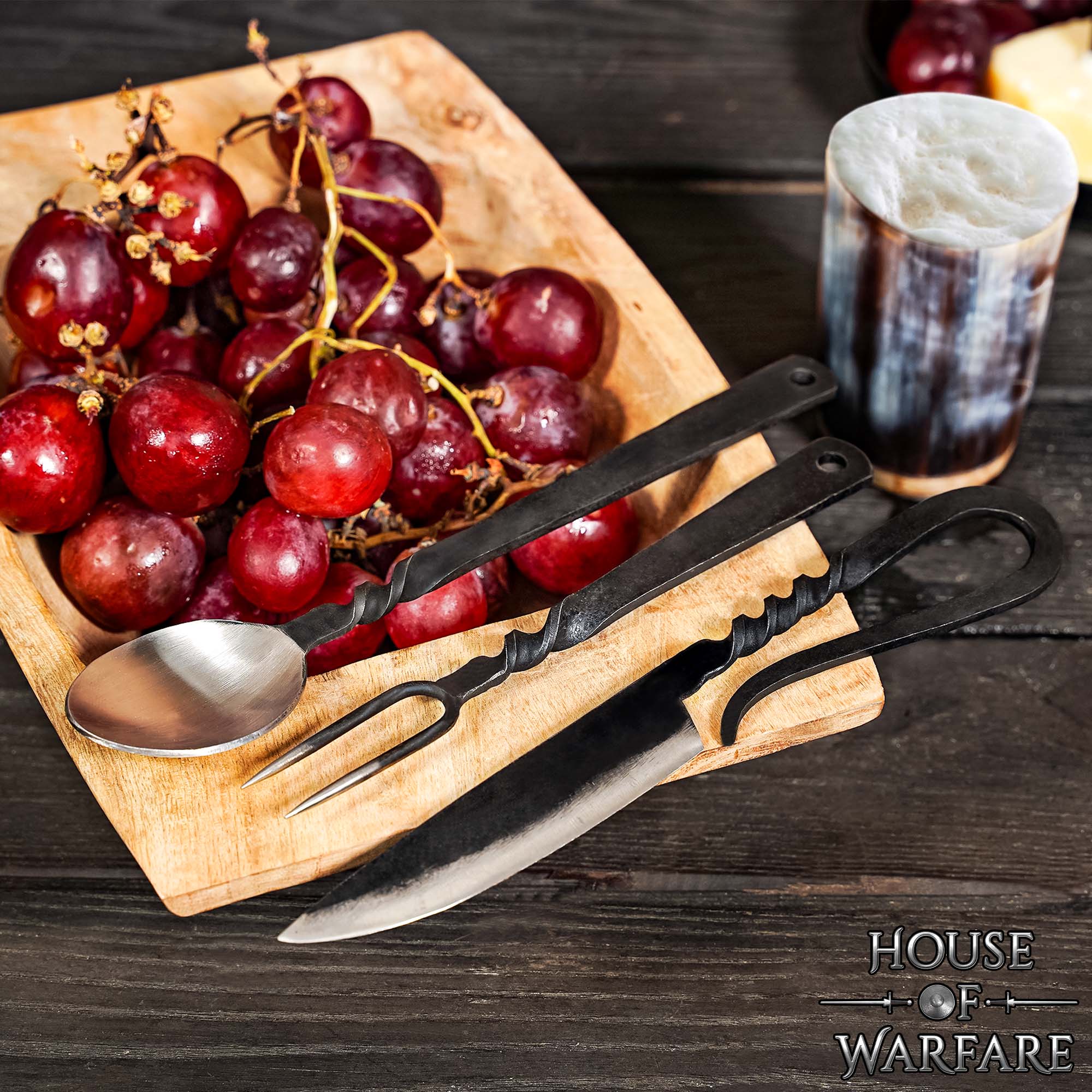 Juego de Cubiertos para Banquetes Medievales Acero Inoxidable - Imagen 7