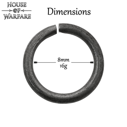 Anillos Sueltos de Alambre de Alta Resistencia a la Tracción - Anillo Conificado de 9 Mm - Calibre 16, Acero Inoxidable, Acabado Natural - 1000 Unidades - Ideal para Bricolaje y Reparaciones de Cota de Malla - Imagen 3