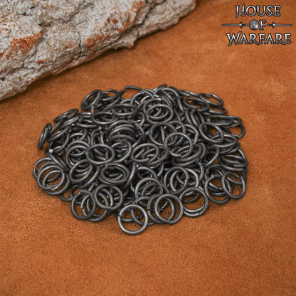 Anillos Sueltos de Alambre de Alta Resistencia a la Tracción - Anillo Conificado de 9 Mm - Calibre 16, Acero Inoxidable, Acabado Natural - 1000 Unidades - Ideal para Bricolaje y Reparaciones de Cota de Malla - Imagen 1