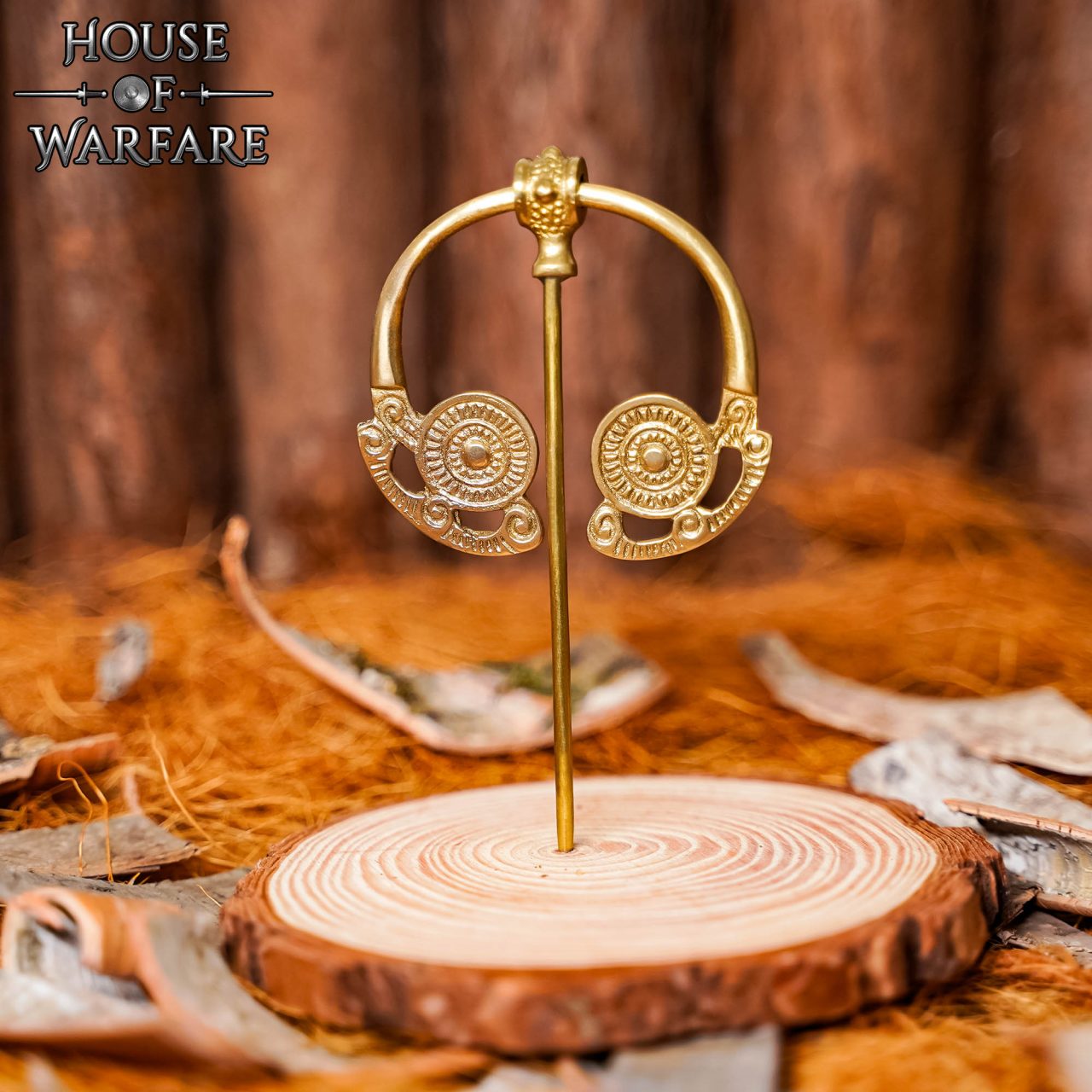 Alfiler de Capa Romano de Latón del Siglo I-ii Broche para Prendas Históricas - Imagen 5