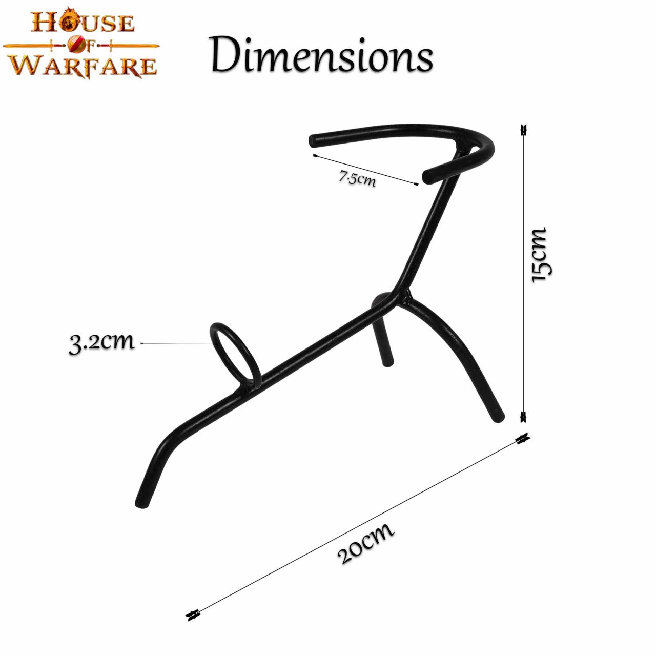 Pie de Cuerno para Beber de Hierro Forjado a Mano con Acabado Al Aceite - Imagen 18