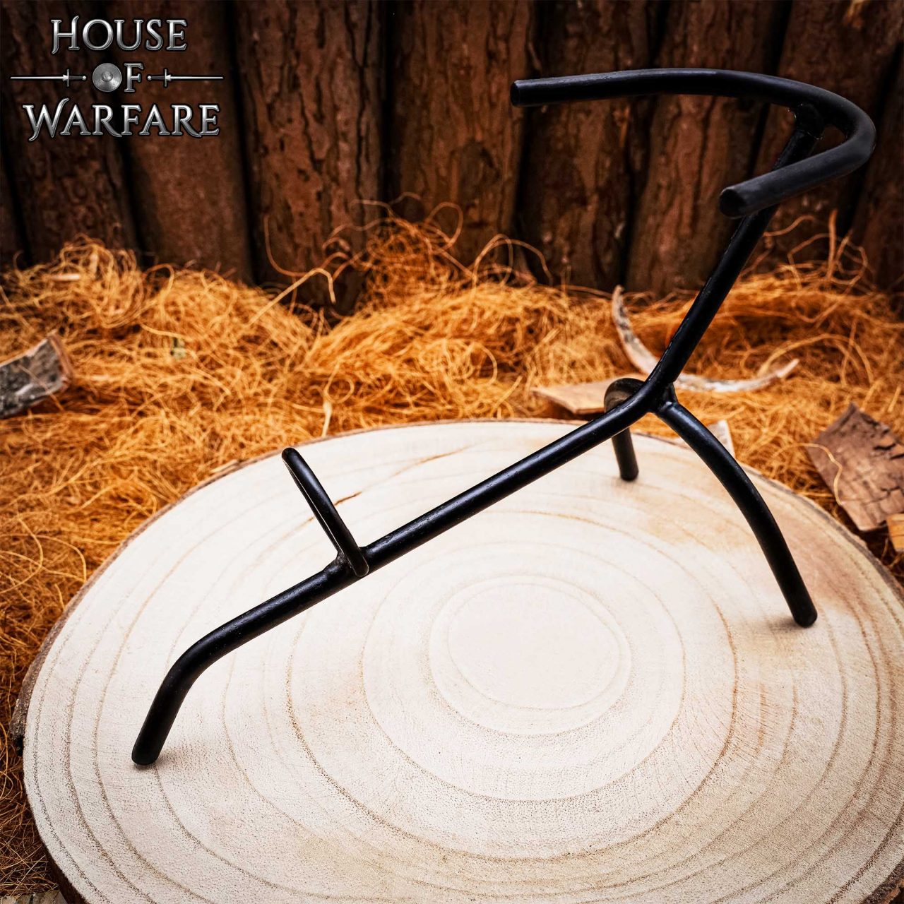 Pie de Cuerno para Beber de Hierro Forjado a Mano con Acabado Al Aceite - Imagen 11