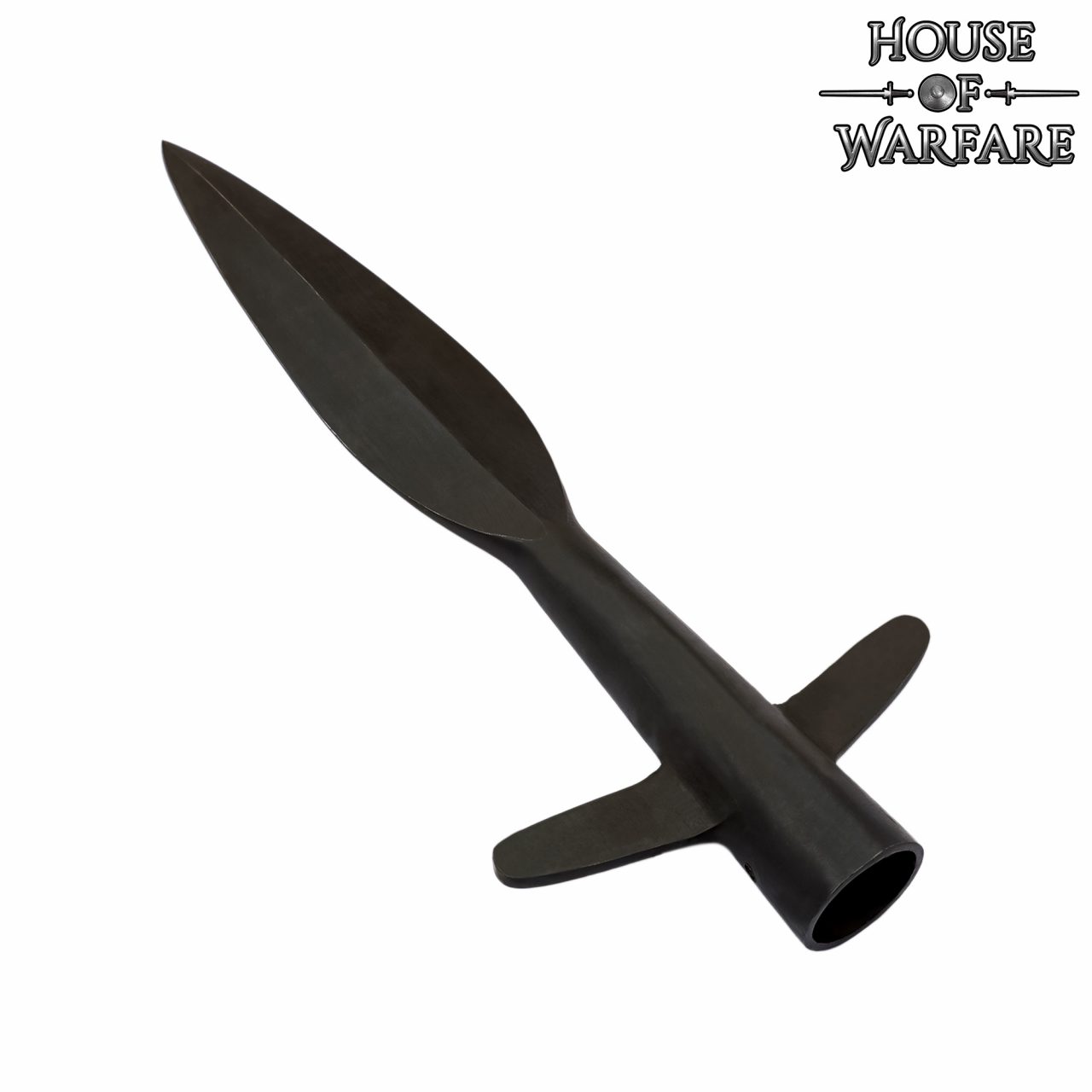 Punta de Lanza Medieval Alada Forjada a Mano - Imagen 1