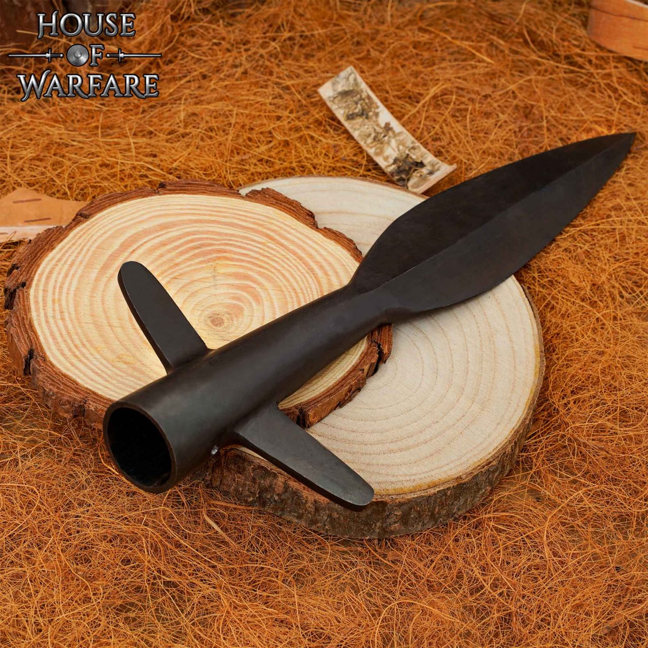 Punta de Lanza Medieval Alada Forjada a Mano - Imagen 5