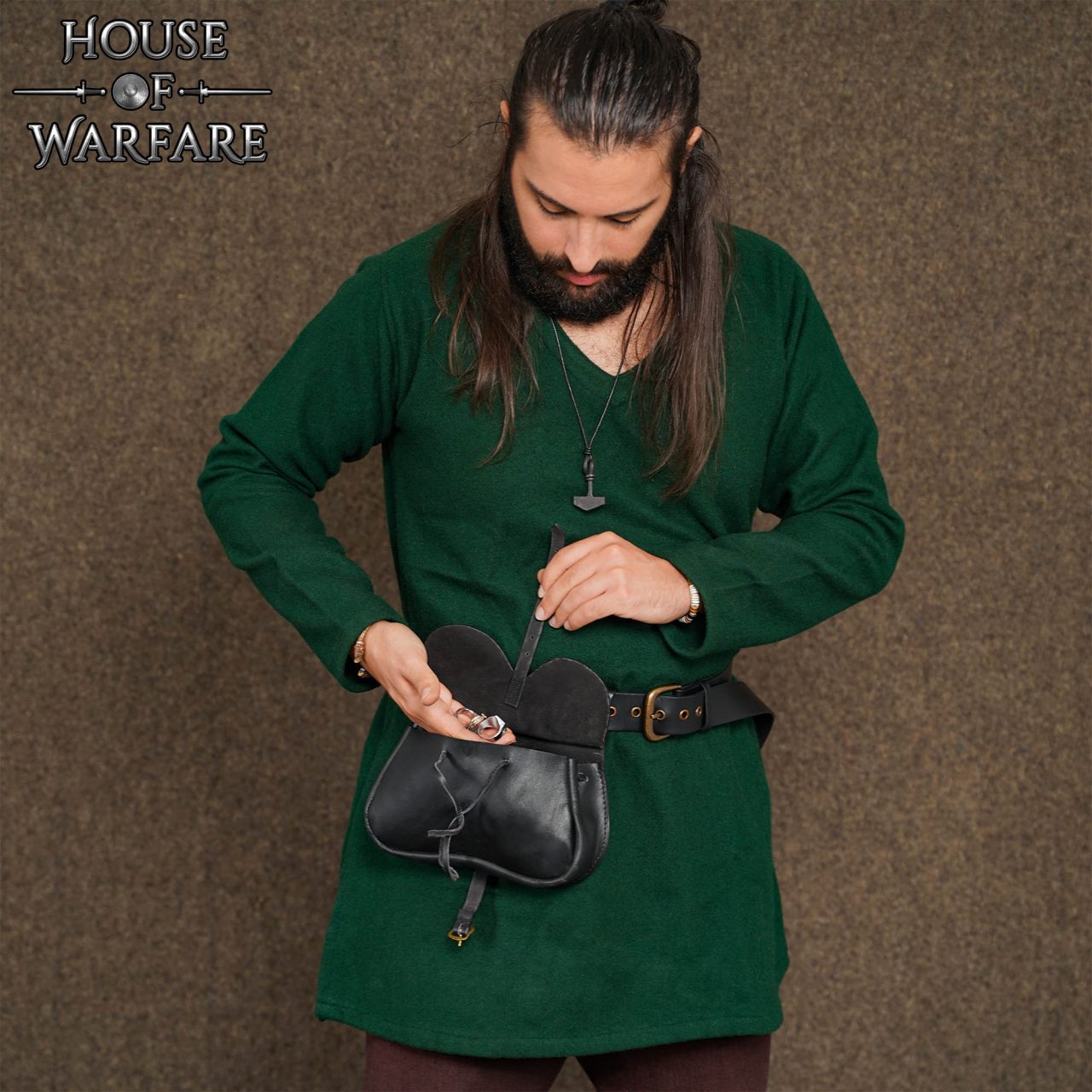 Riñonera Medieval Tardía de Cuero Auténtico - Imagen 10