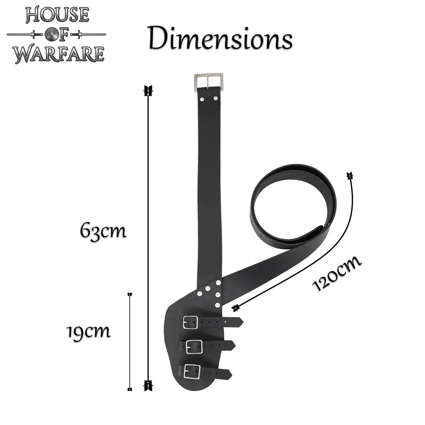 Cinturón de Espadas Cruzadas Al Hombro - Imagen 3
