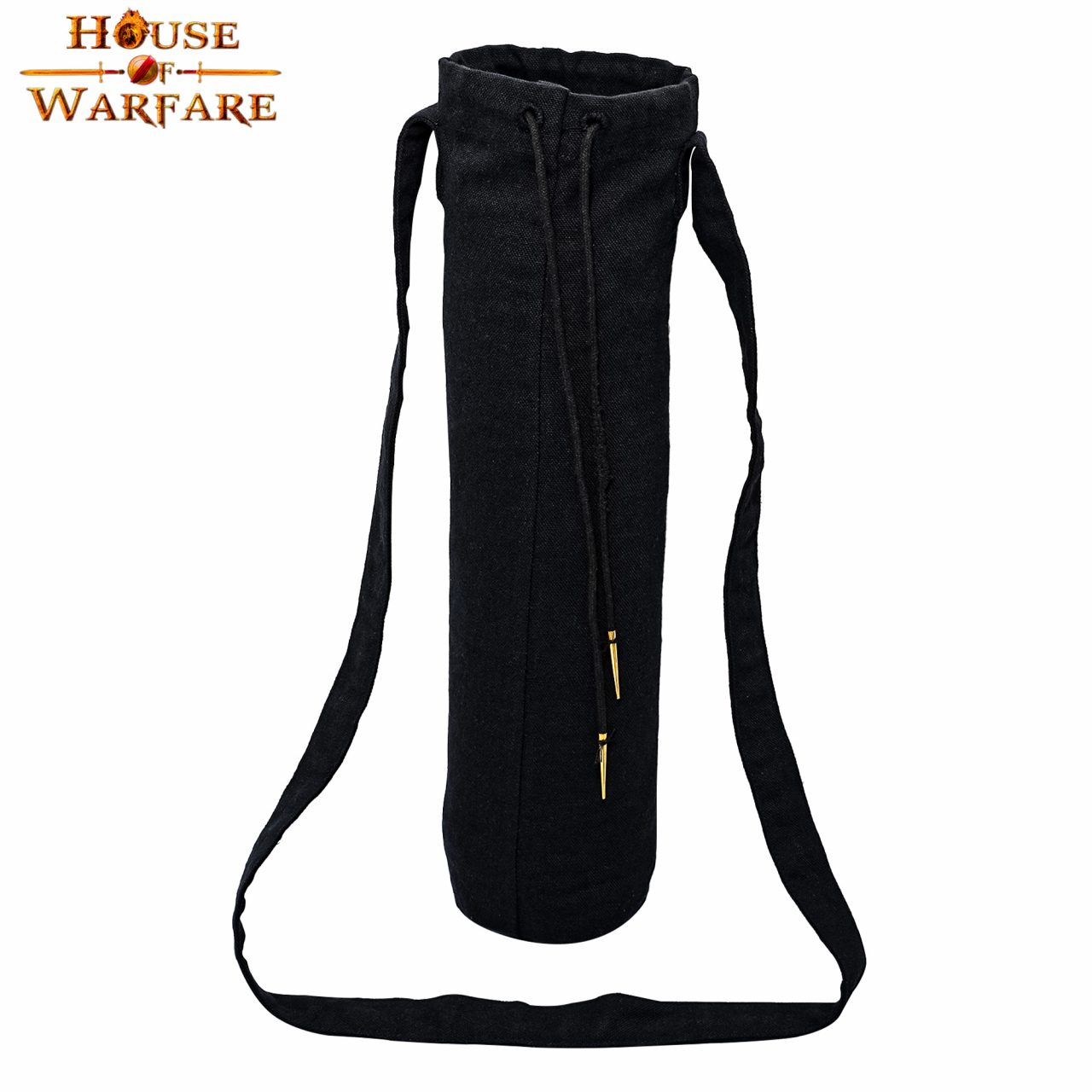 Funda de Lona Portátil con Cordón para Botellas Negro | Funda Duradera para Botellas - Imagen 13