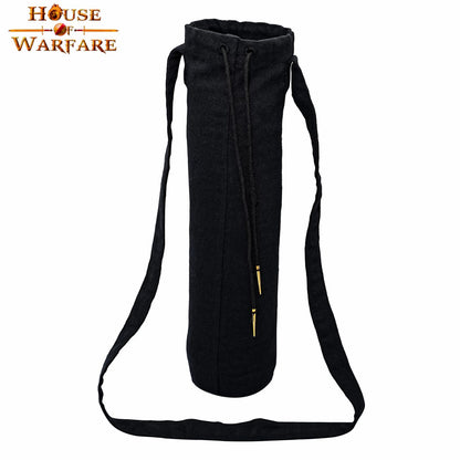 Funda de Lona Portátil con Cordón para Botellas Negro | Funda Duradera para Botellas - Imagen 13