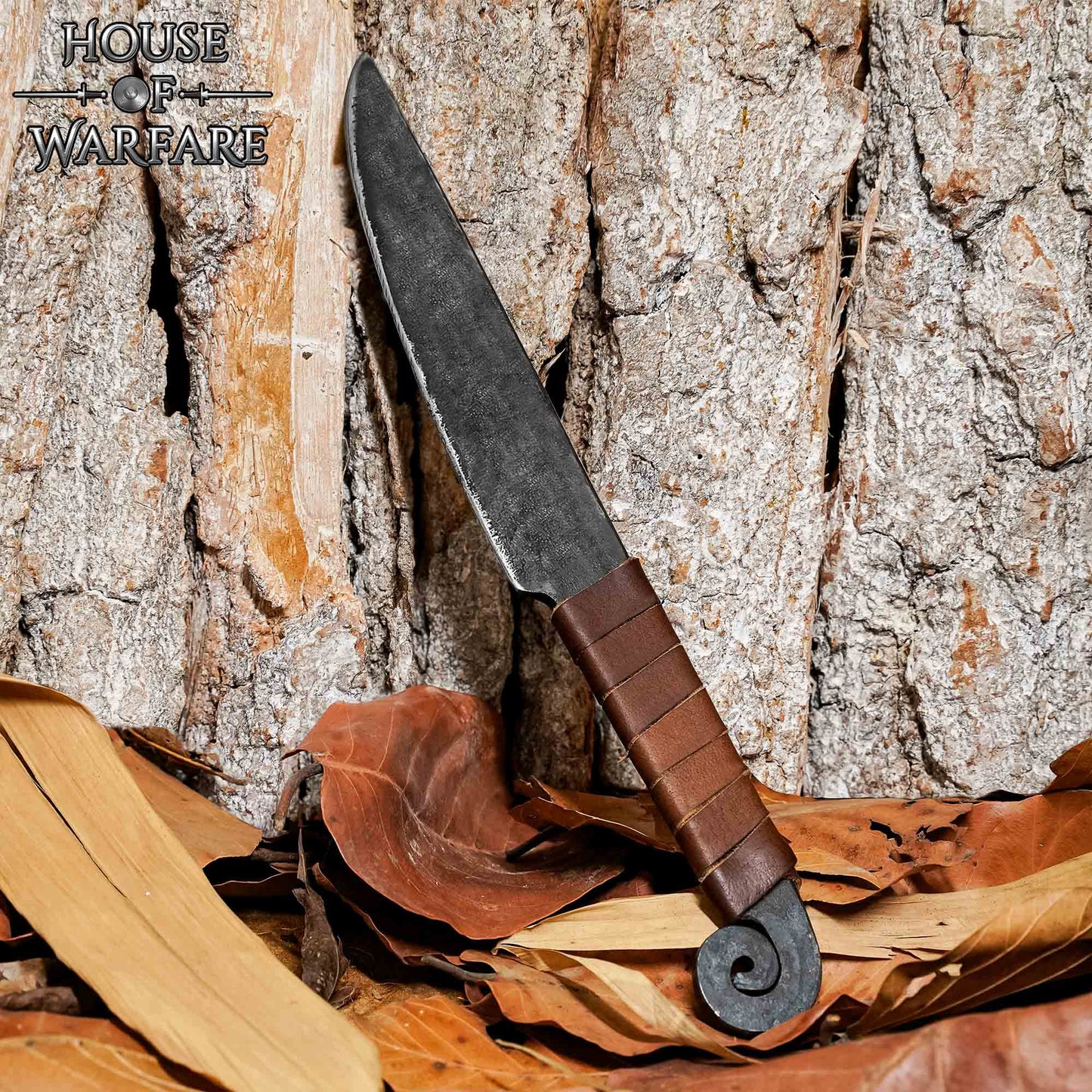Cuchillo de Caza Medieval Forjado a Mano - Imagen 8