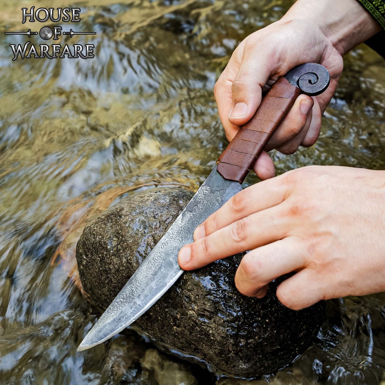 Cuchillo de Caza Medieval Forjado a Mano - Imagen 5