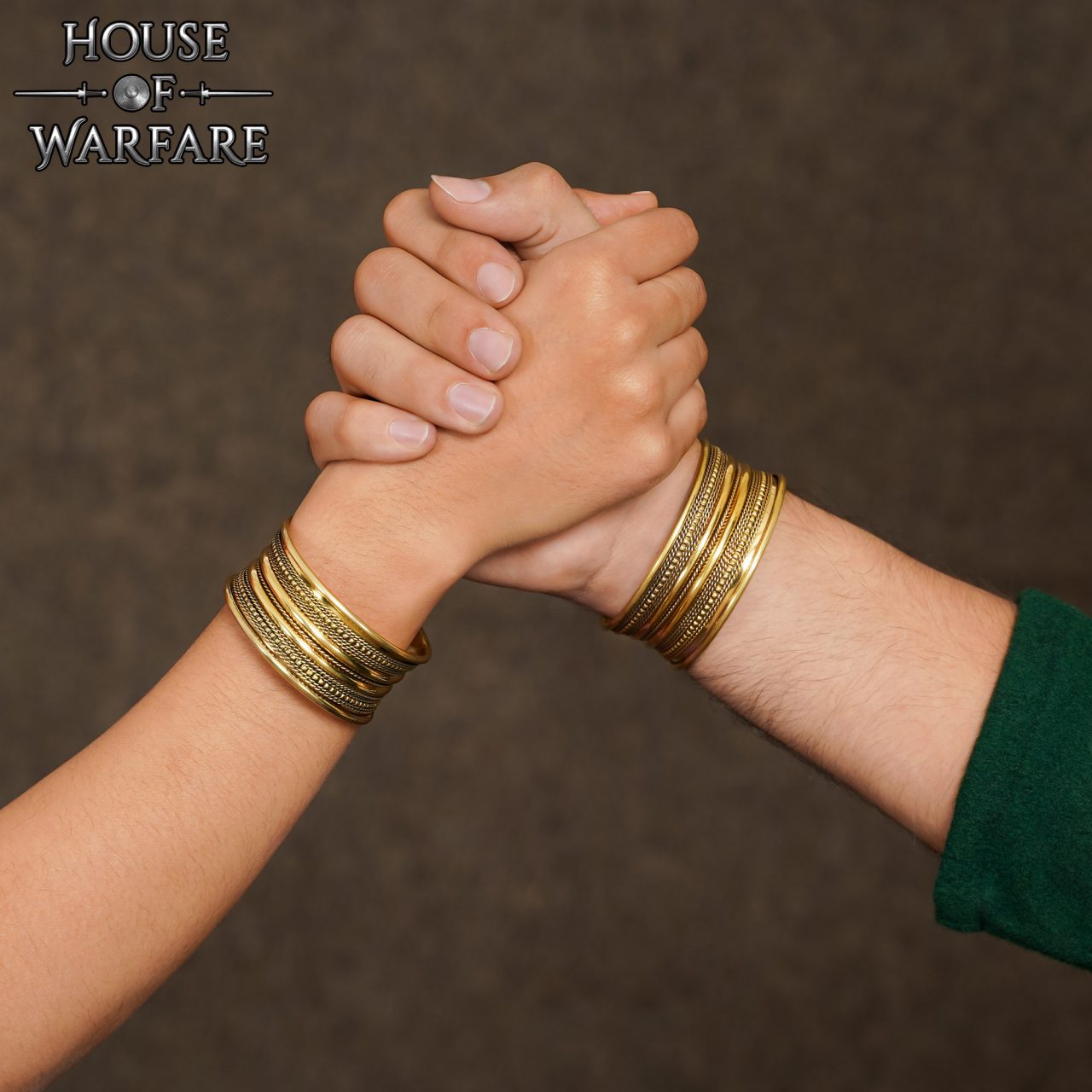 Pulsera Medieval de Latón Macizo Fantasía - Imagen 2