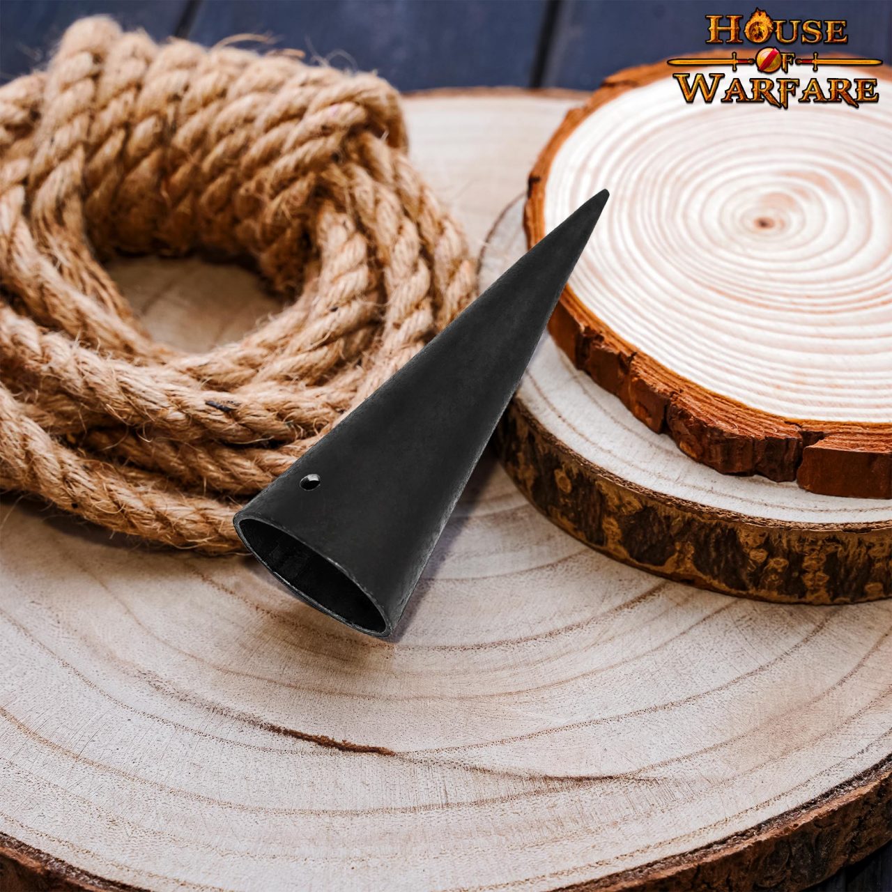 Punta de Lanza Forjada a Mano - Virola Romana para Cañas de Madera - Imagen 20