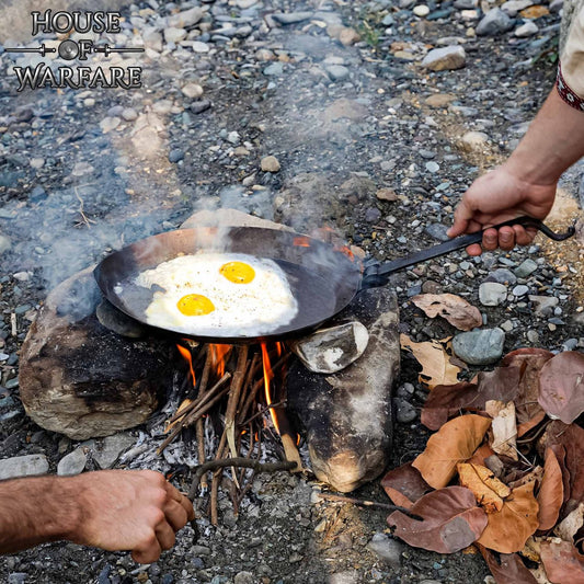 Sartén de Camping Plegable Forjada a Mano - Imagen 2