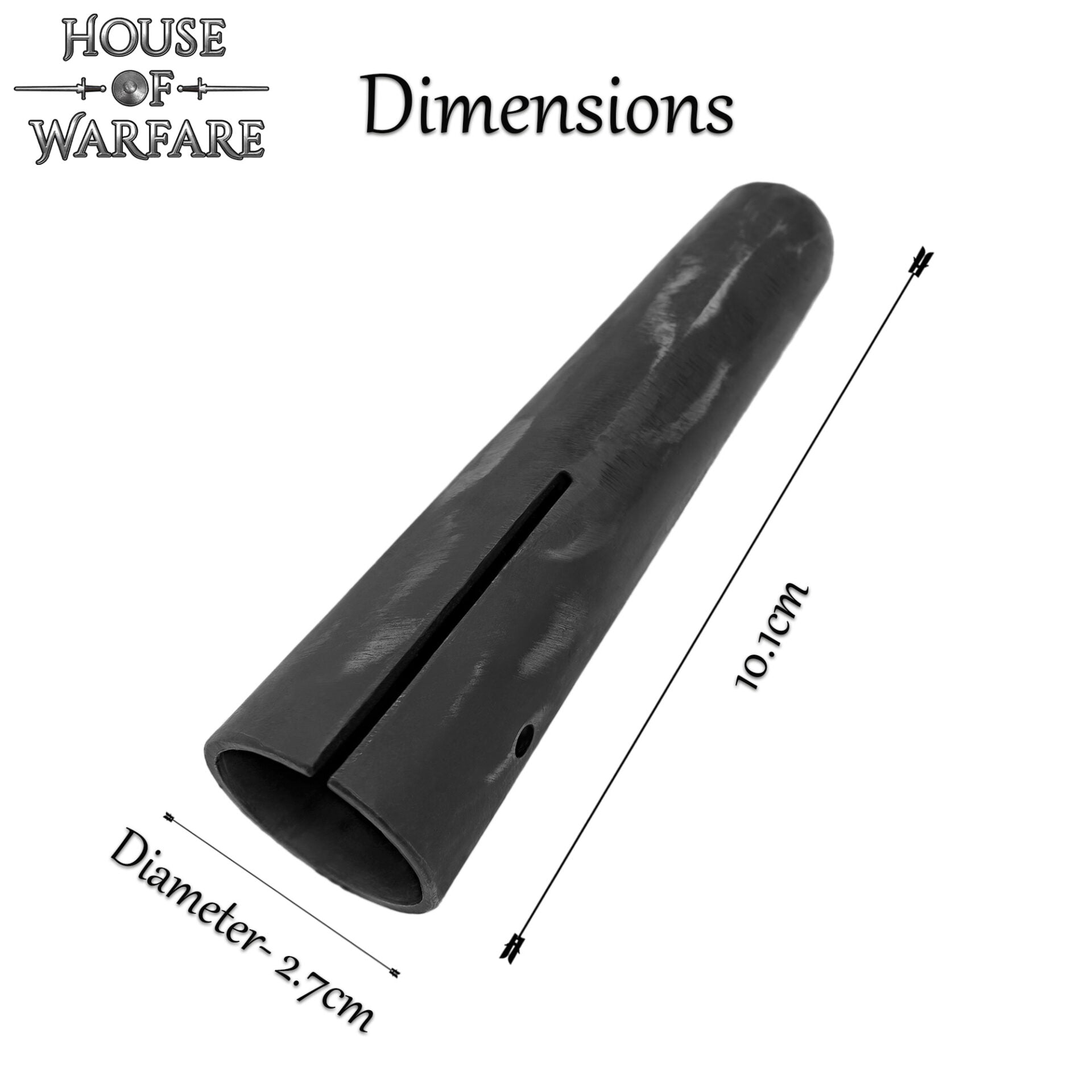 Caperuza Roma Forjada a Mano 10 Cm - Caperuza de Punta de Asta de Lanza - Accesorio para Arma de Asta de Recreación Medieval - Diámetro 3,3 Cm - Imagen 2