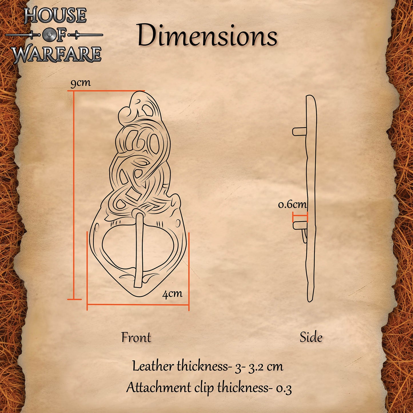 Hebilla de Cinturón Vikinga de Latón con Nudo de Serpiente - Antiguo - Imagen 10