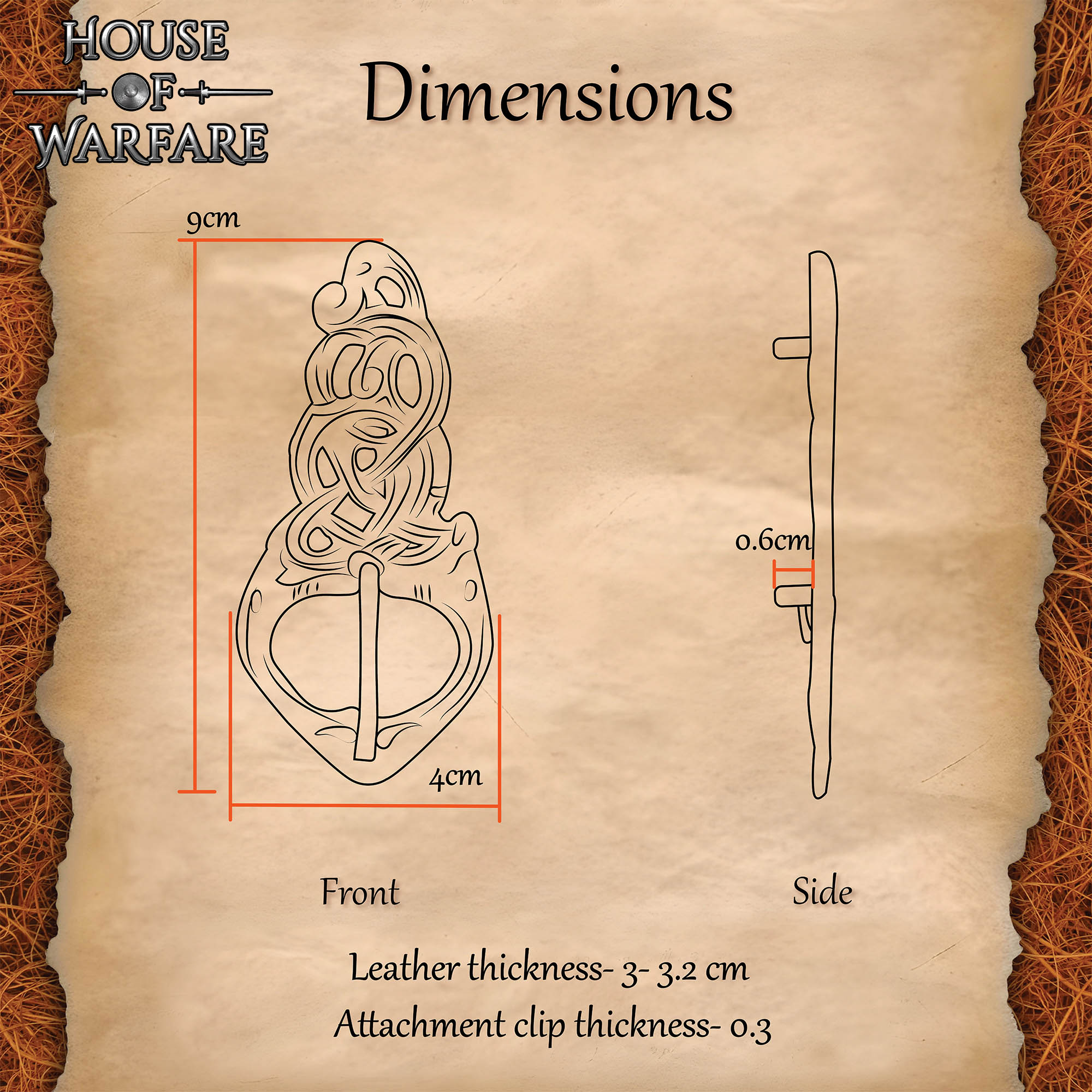 Hebilla de Cinturón Vikinga de Latón con Nudo de Serpiente - Antiguo - Imagen 10