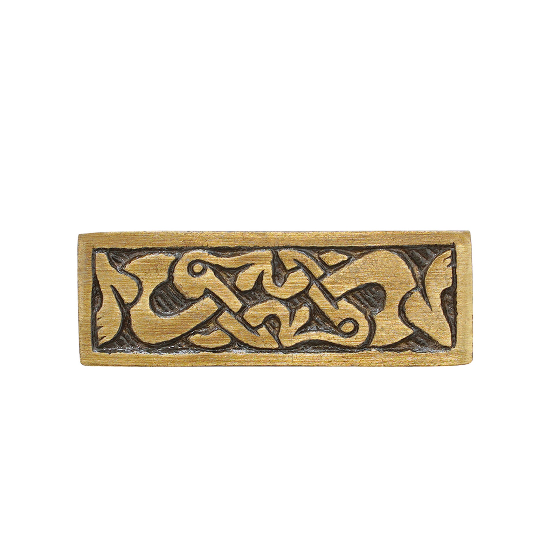 Placa de Montaje de Latón Vikingo - Acabado Antiguo Decoración Nórdica para Cinturón - Imagen 8
