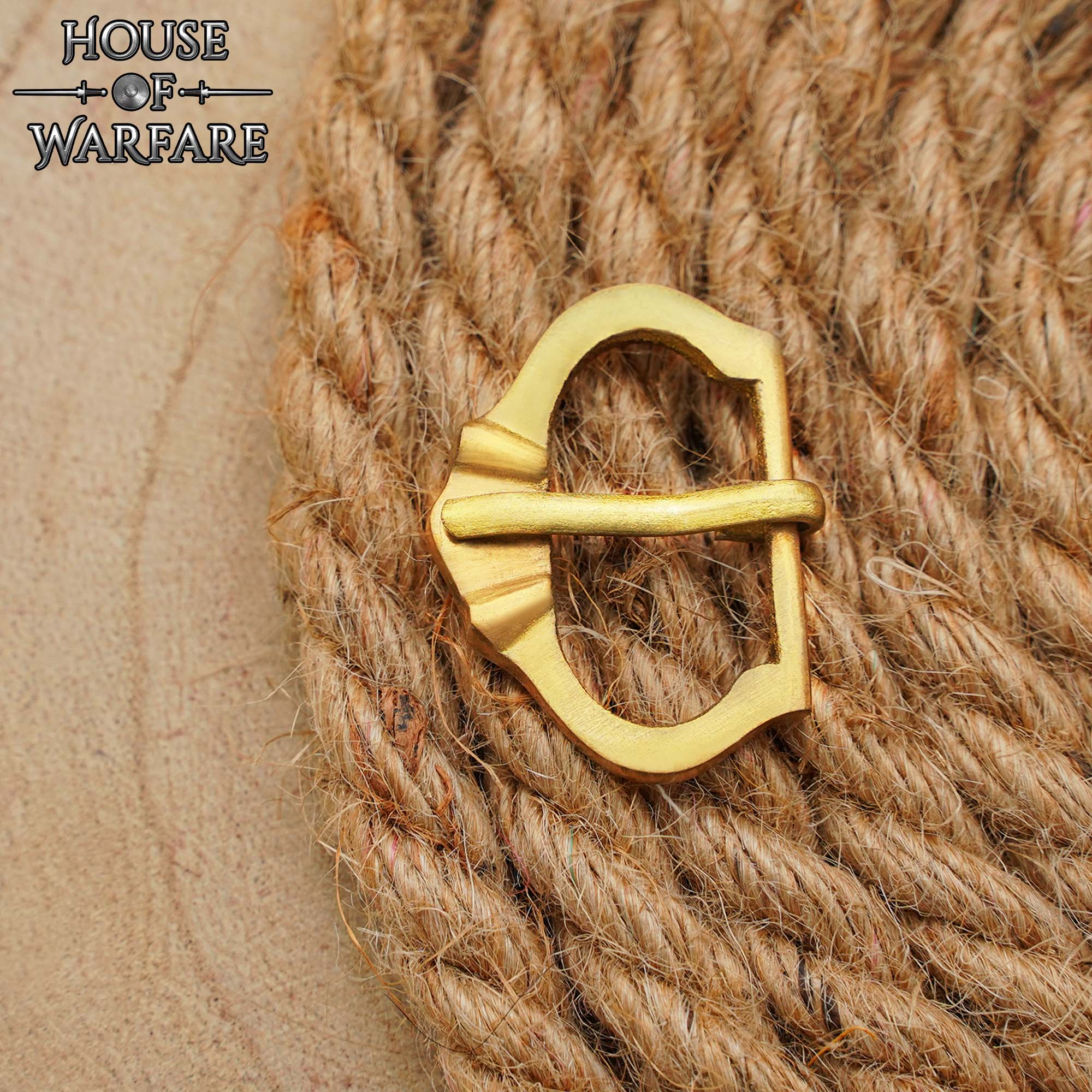 Hebilla Medieval Pequeña de Latón - Imagen 2