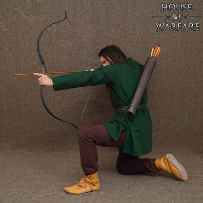 Carcaj Trasero Medieval de Cuero - Equipo de Tiro con Arco Hecho a Mano - Imagen 4