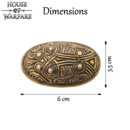 Broche de Latón Macizo Viking Hedeby - Imagen 6